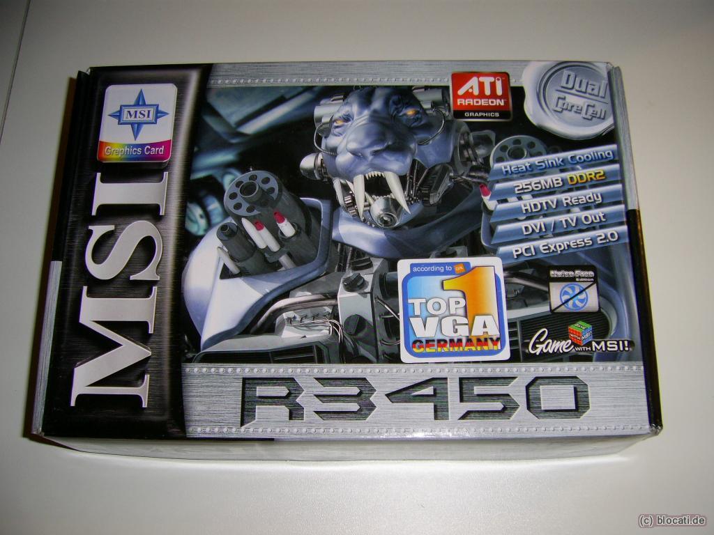 MSI R3450 Verpackung