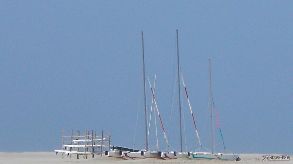 Gestrandete Boote Borkumer Strand