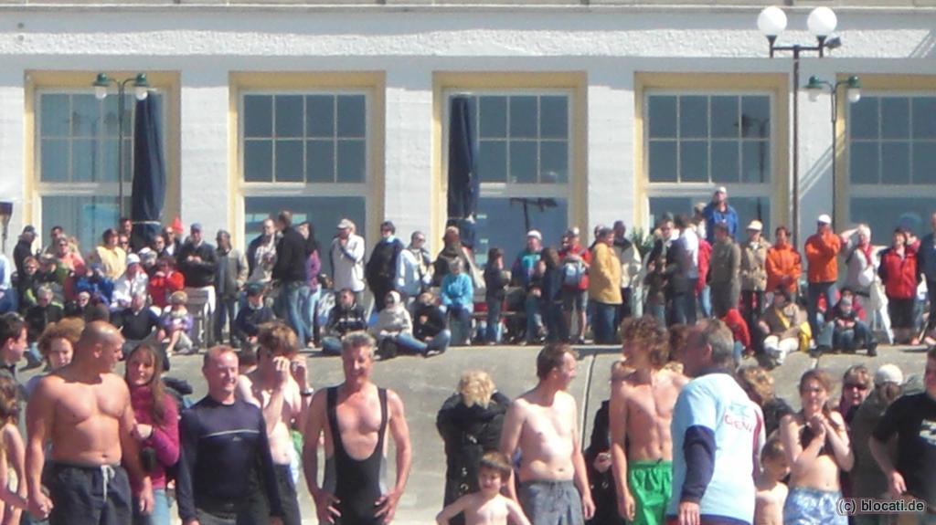 Startaufstellung Anschwimmen