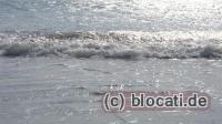 Wellen am Borkumer Strand
