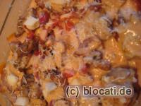 Auflauf mit Käse überbacken